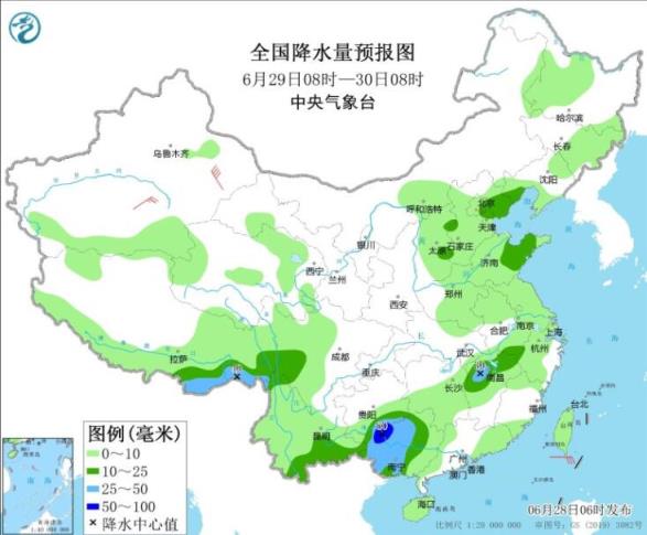 黑龙江吉林山东等局部暴雨,伴雷暴大风冰雹等强对流天气