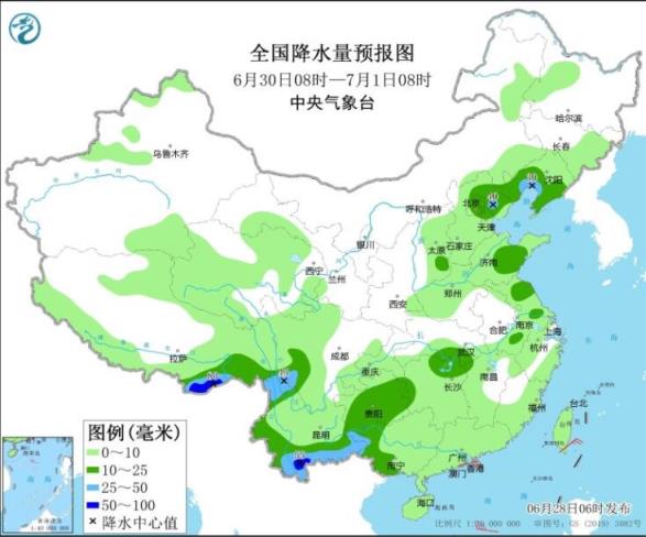 黑龙江吉林山东等局部暴雨,伴雷暴大风冰雹等强对流天气