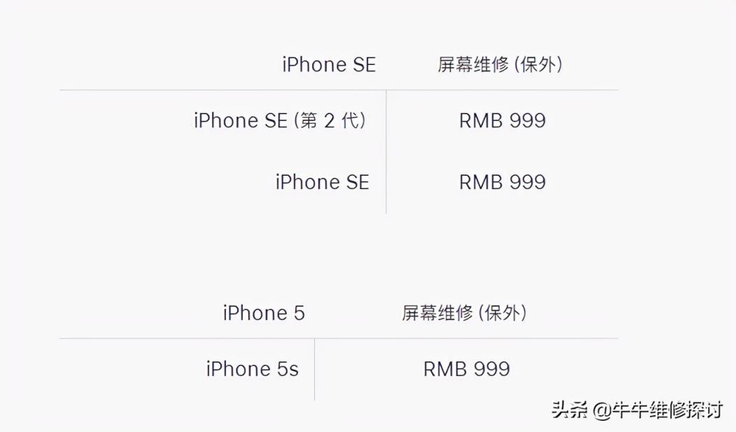 iphone手机官方屏幕更换价格详解？(苹果内屏坏了多少钱修)