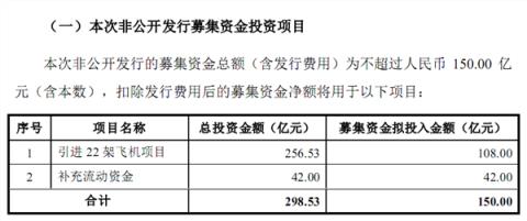 中国国航募资150亿买22架飞机：国产ARJ219架、波音0架